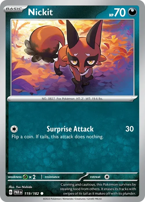 119/182 from Paradox Rift Common Pokemon Card
