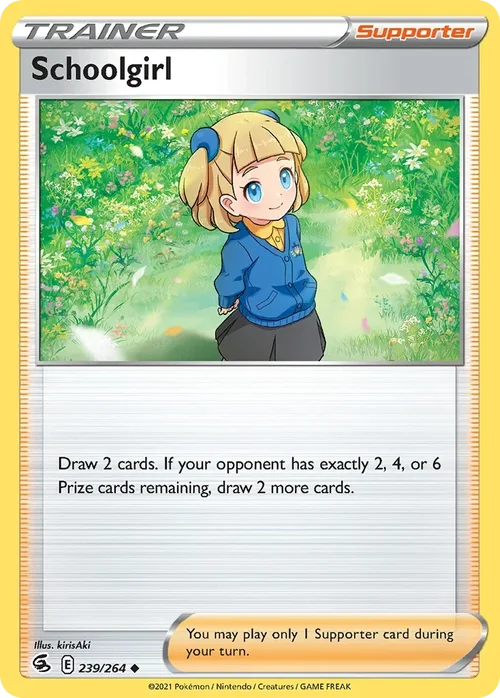 Schoolgirl 239 Pokemon card from Fusion Strike set