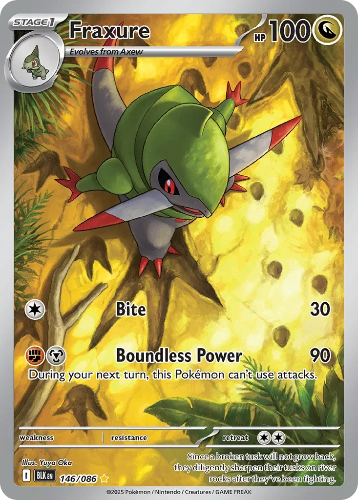 Fraxure 146 Pokémon card - Illustration Rare