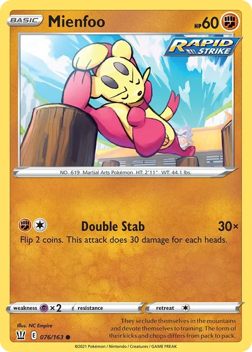 076/163 from Battle Styles Common Pokemon Card
