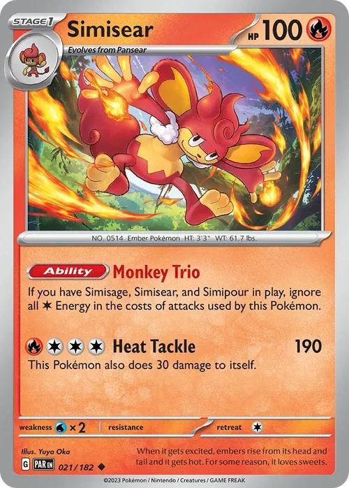 021/182 from Paradox Rift Uncommon Pokemon Card