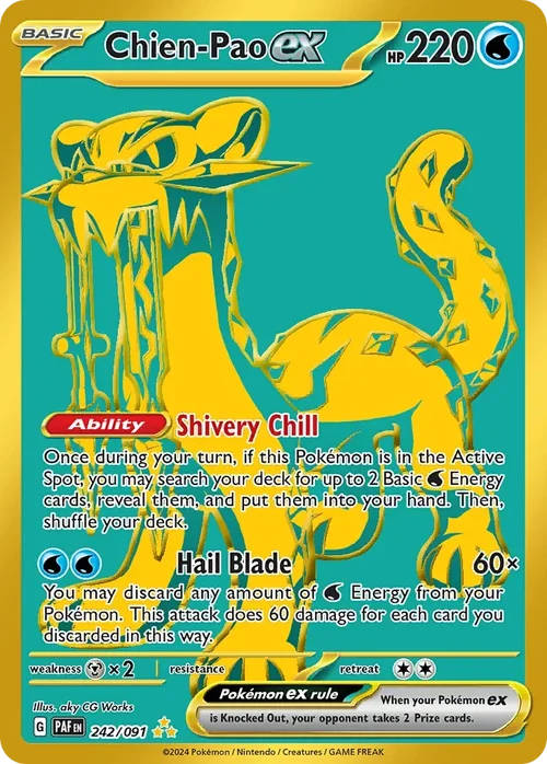242/091 from Paldean Fates Hyper Rare Pokemon Card