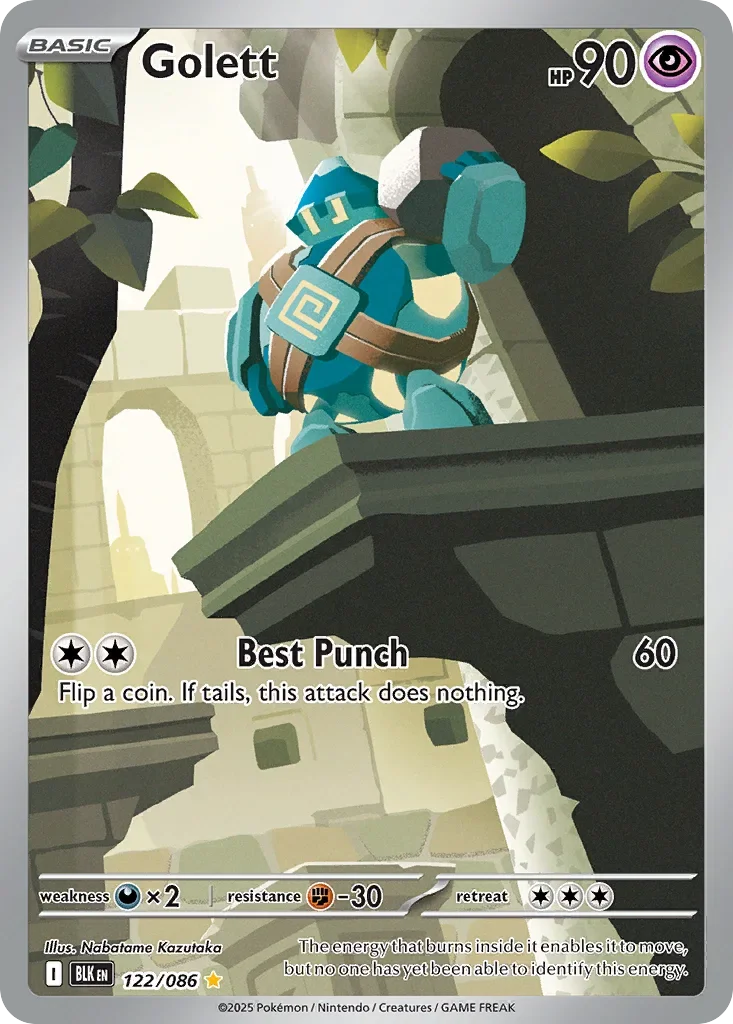 Golett 122 Pokémon card - Illustration Rare