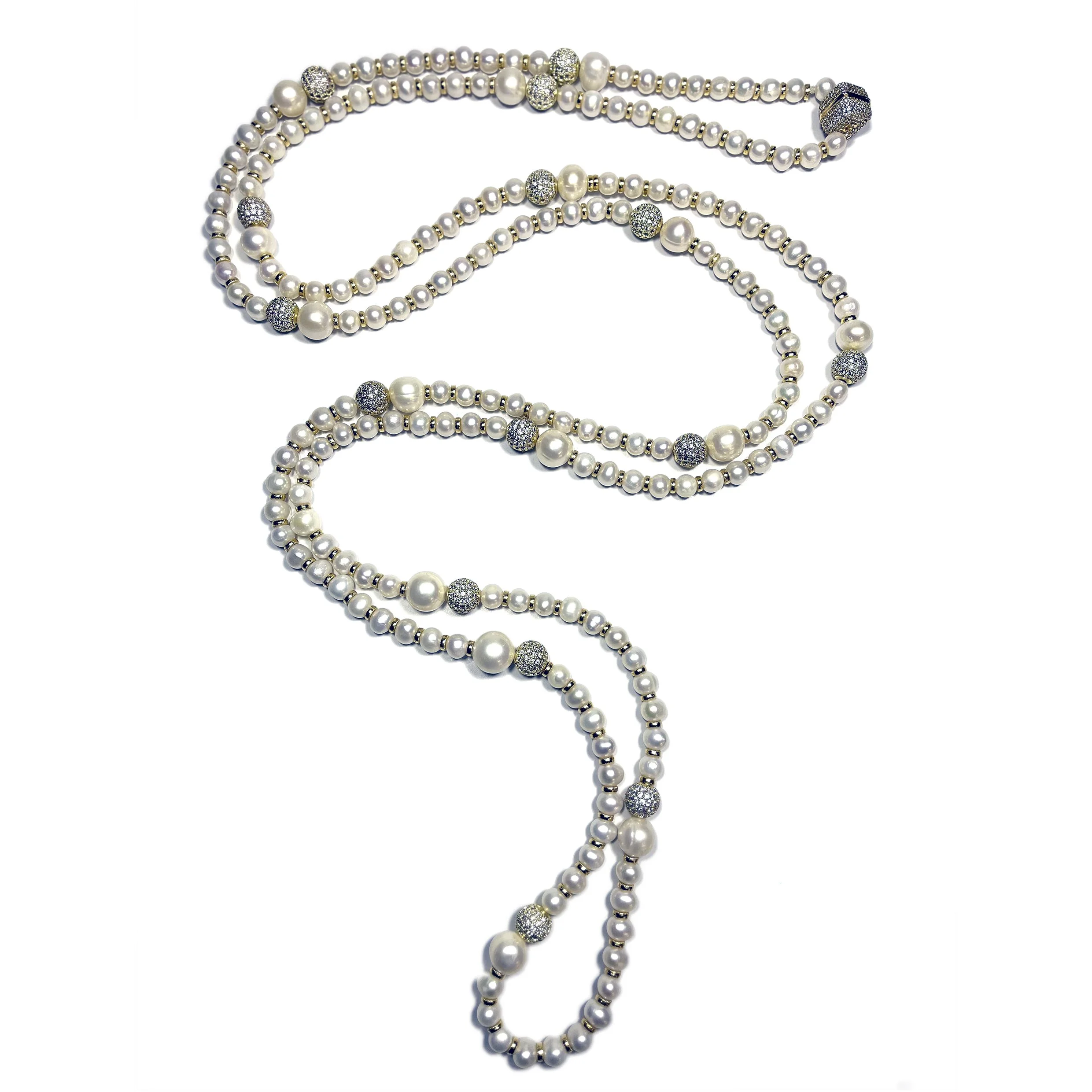 Sautoir Longo em Pérolas Elegantes