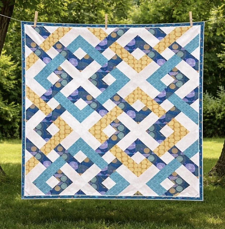 Interwoven Puzzle Quilt Block