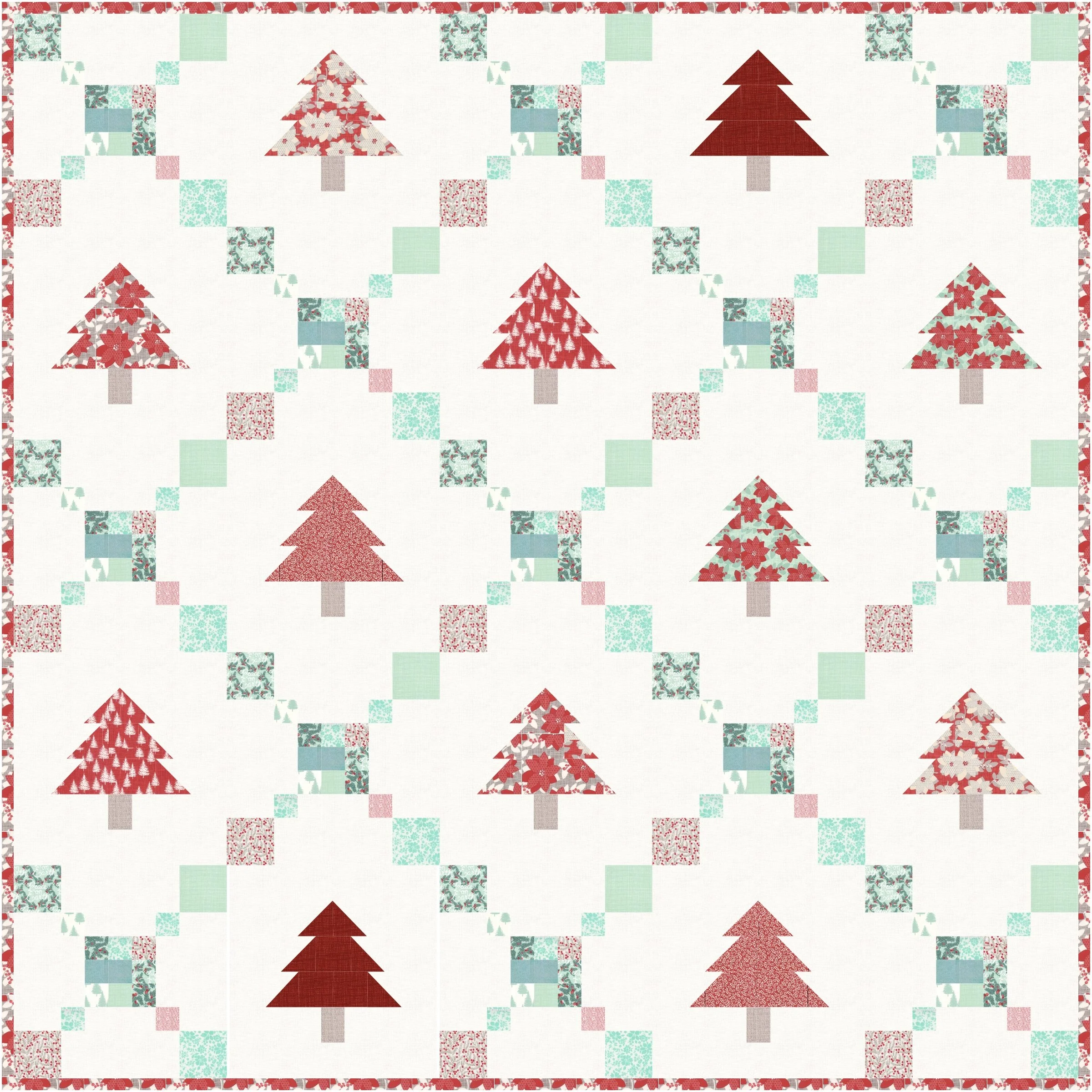 Patchwork Pines Jelly Roll Quilt