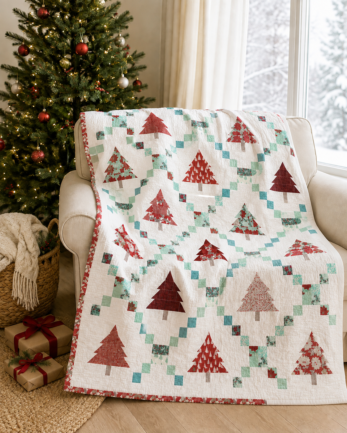 Patchwork Pines Jelly Roll Quilt