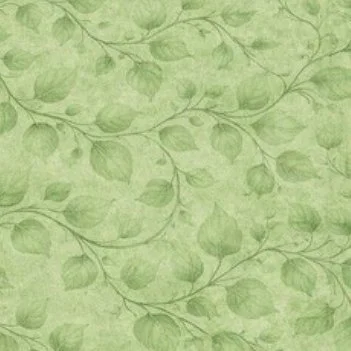 Watercolor Garden Leaves Green