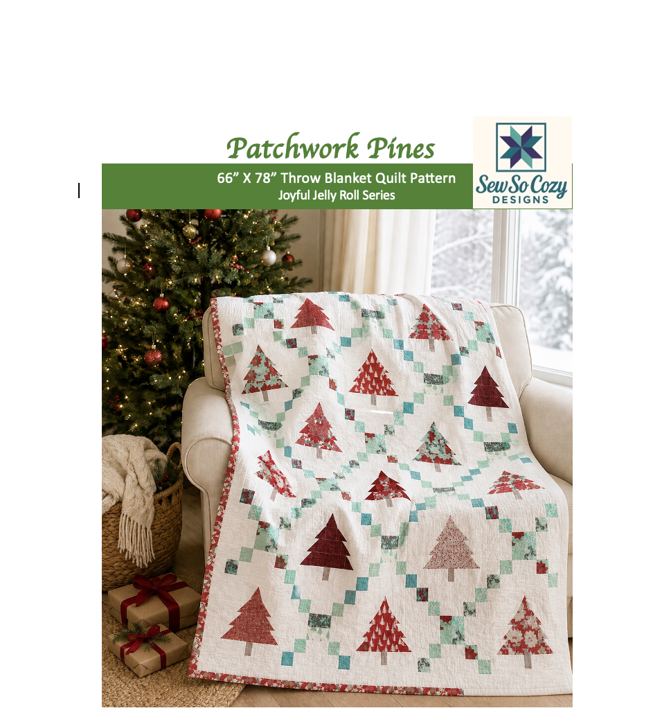 Patchwork Pines - Jelly Roll PDF Pattern