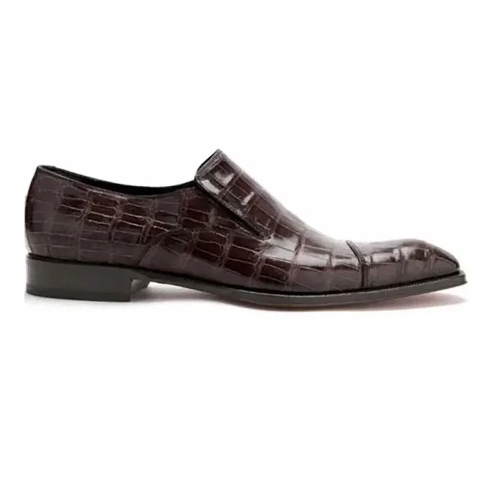 Brown Alligator Loafers 943