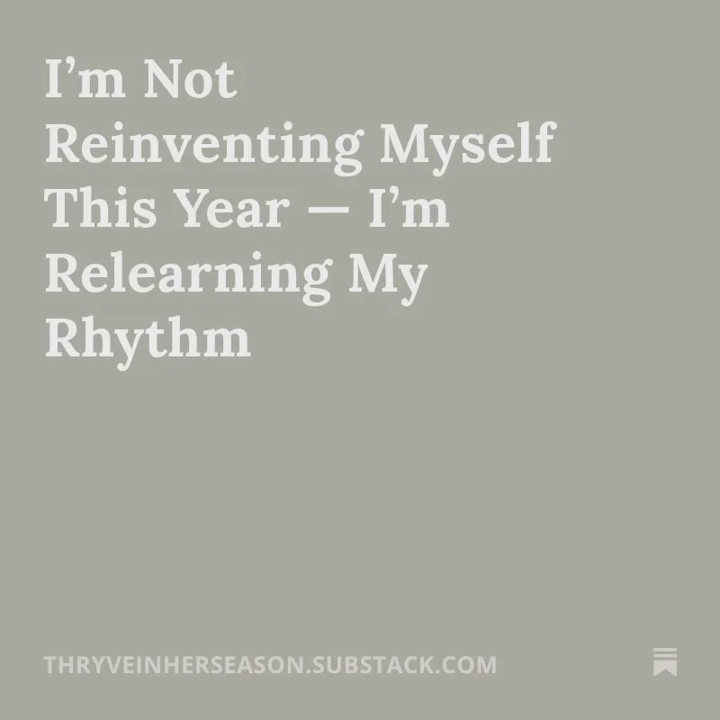 There&rsquo;s a season where pushing stops working &mdash; and listening begins.

It often comes after something has shifted. A life change, a stretch of survival, or simply the quiet realization that some of your aspirations aren&rsquo;t the same an
