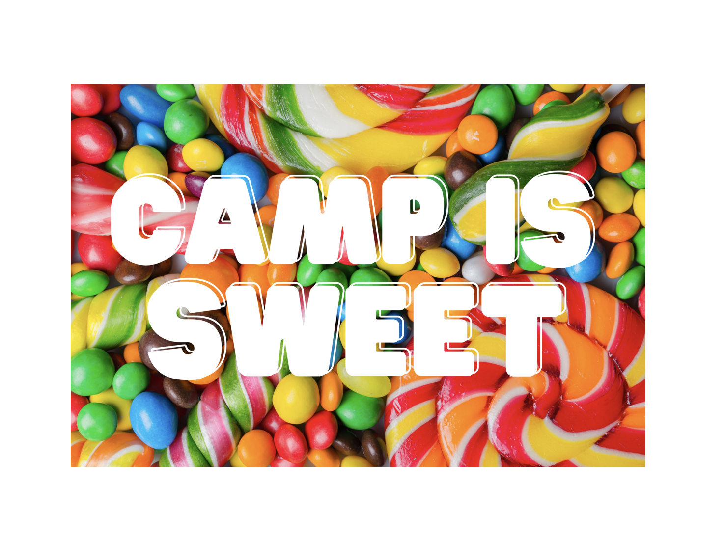 CAMP IS SWEET MULTI POSTCARD