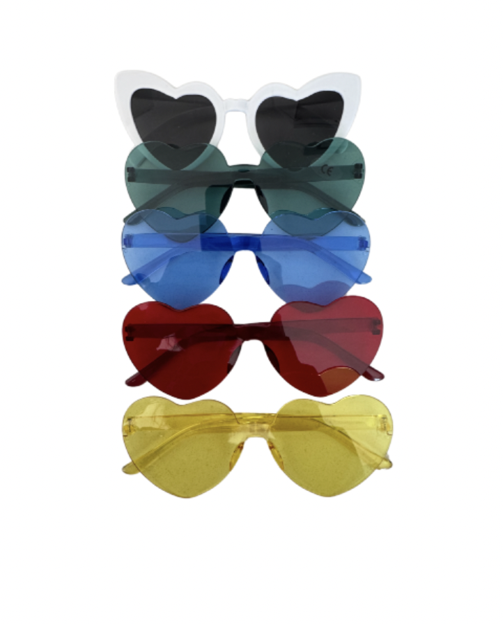 Color War Heart Sunglasses