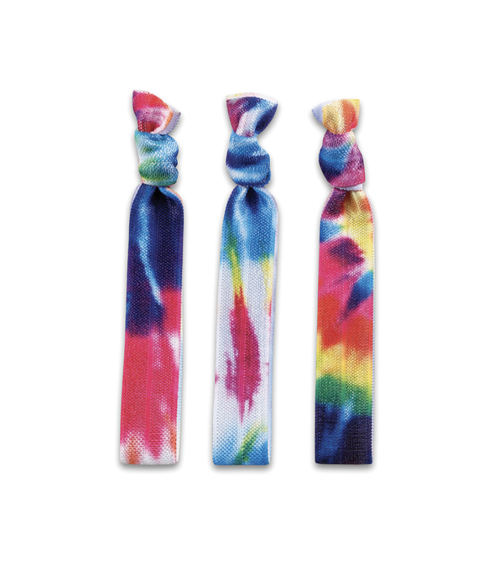 Tie Dye Ponytails