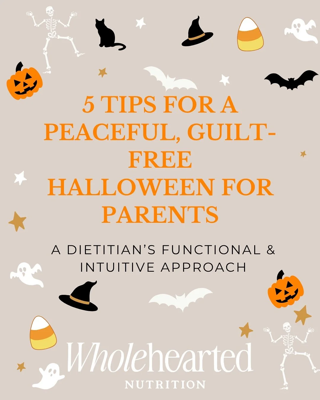 Halloween candy doesn&rsquo;t have to feel so scary 👻

The goal isn&rsquo;t to totally control your child&rsquo;s candy. It&rsquo;s to teach trust.

🎃Feed them well first
🍬Drop the food rules
👻Model balance
🍫 Handle leftovers your way
🍭Keep cal