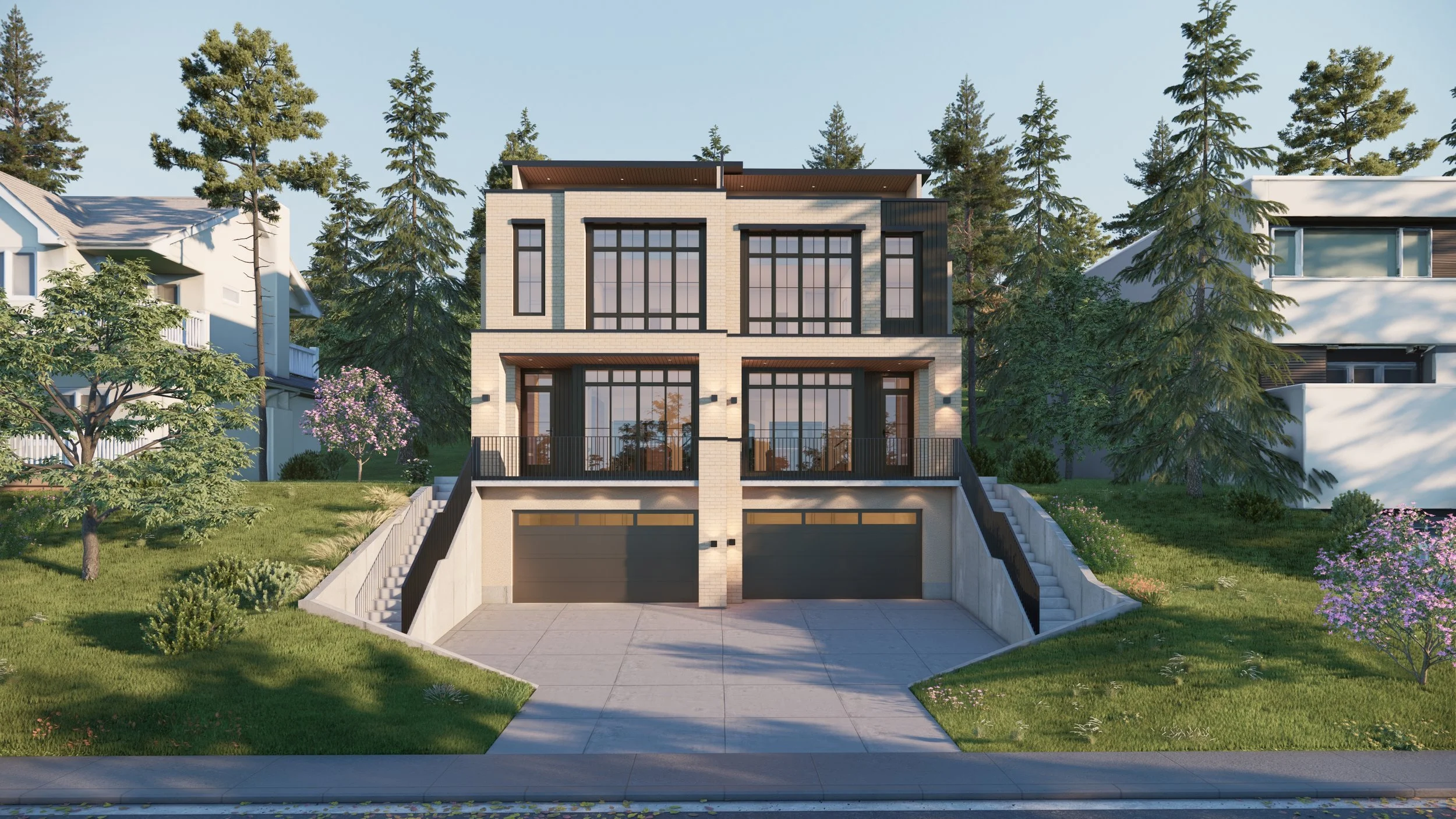 Front view of house
