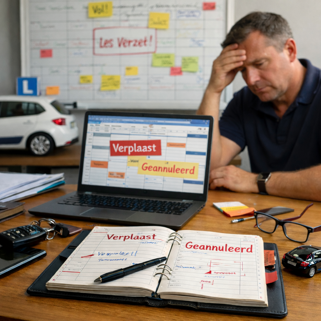 Waarom een volle agenda geen veilige rijschoolplanning betekent