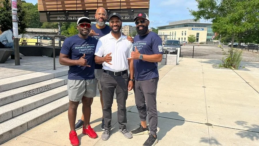 We started the day at the Roxbury Branch Library with an incredible team of volunteers, including brothers from Alpha Phi Alpha Fraternity Inc., to kick off a canvass across the neighborhood. We knocked doors, spoke with voters, and shared our vision