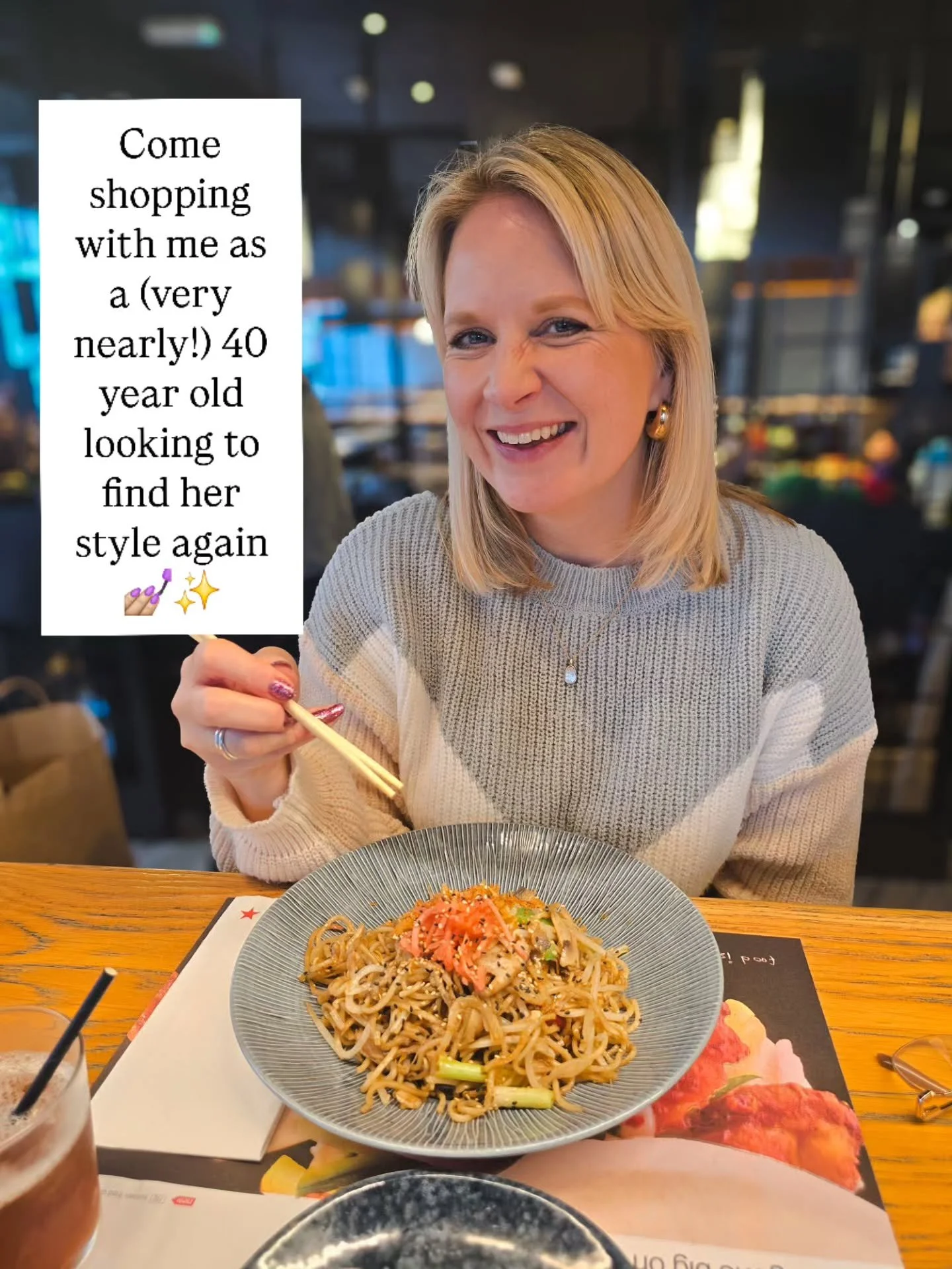 If you remember the design in photo 7, you are my people 💖 

Come with me for a super sparkly pre- birthday shopping trip as I turn 40 next week! ✨️💅🏼 

As part of my pre-40 identity crisis I wanted to get some new bits for my wardrobe, as well as