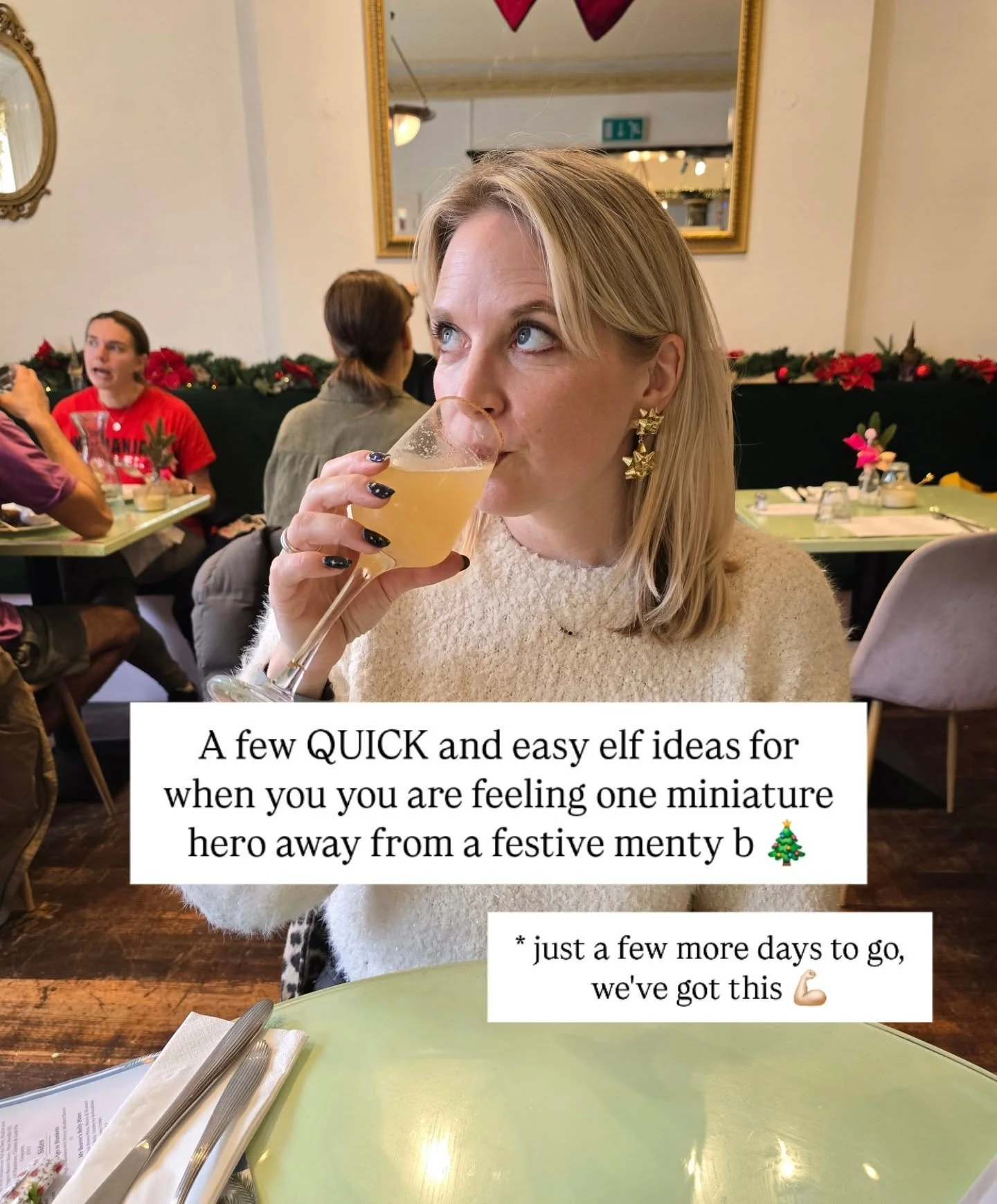 A few QUICK and easy elf ideas you can even do at 11.59pm (when I do mine usually 🤪) 

Let me know your go-to ideas in the comments and we can share ideas together! 

Just a few more days,  we've got this 💪🏻🙏🏻🥂🎄

#elf #elfideas #elfontheshelf 