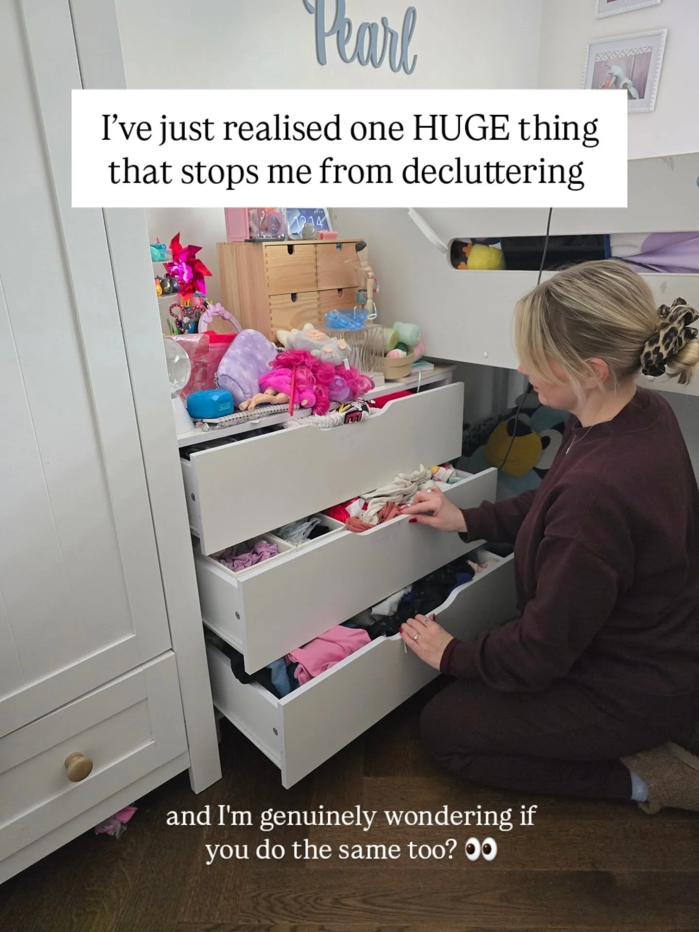 Ummm, this is quite simple, but it&rsquo;s held me back for the THREE entire years that I&rsquo;ve been trying to declutter our home. Am I actually my own worst enemy? 🤪

PLEASE let me know I'm not alone with this? 🙏🏻

If you want to declutter you