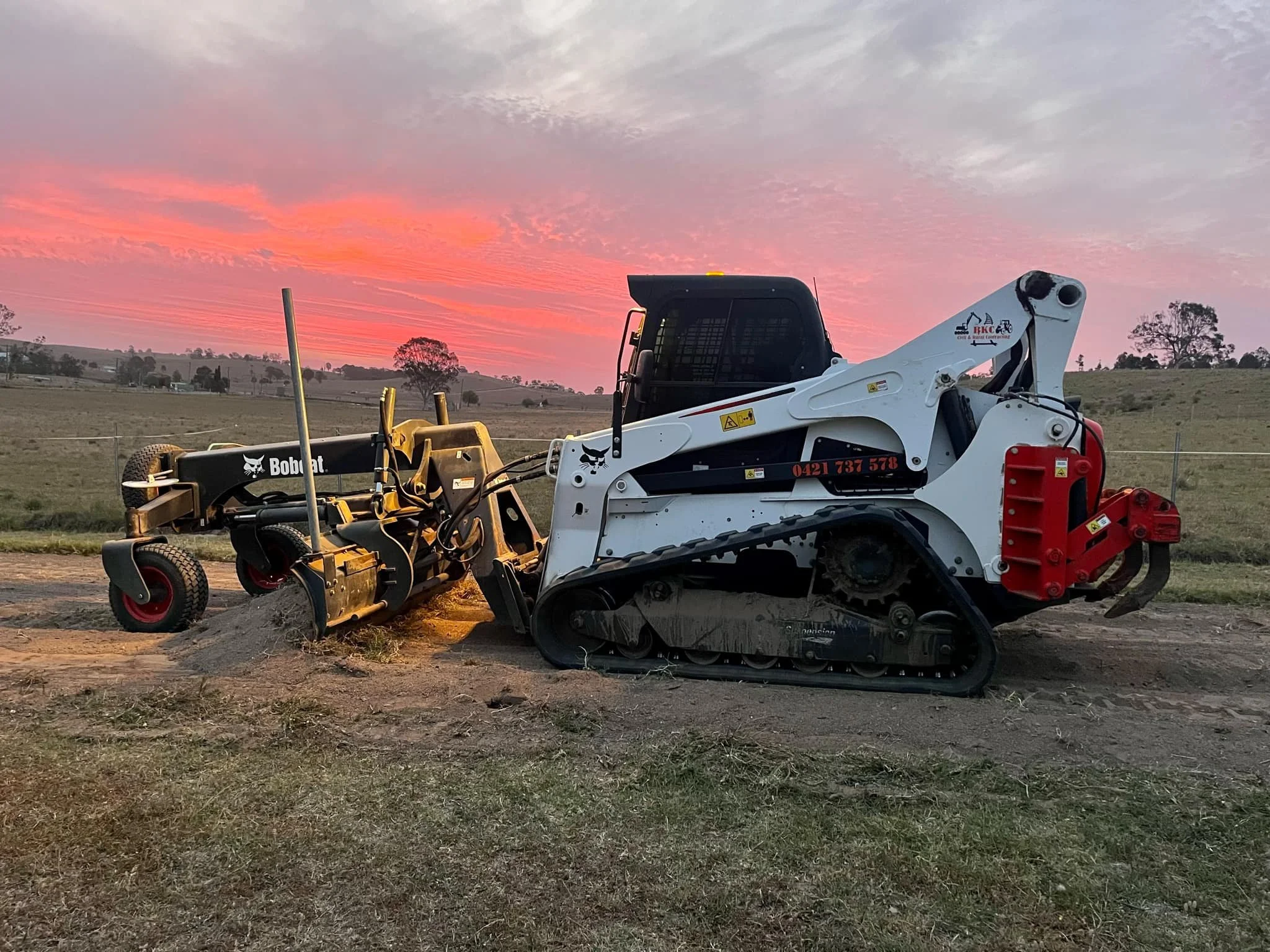 BKC COntracting Positrack services Access road