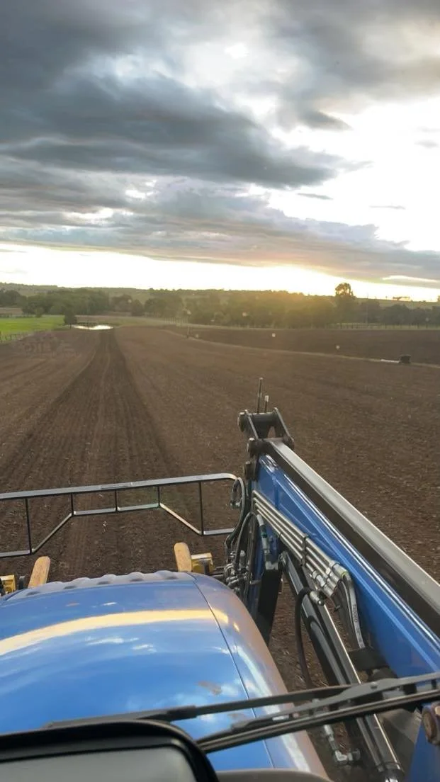 farming tractor work field preperation