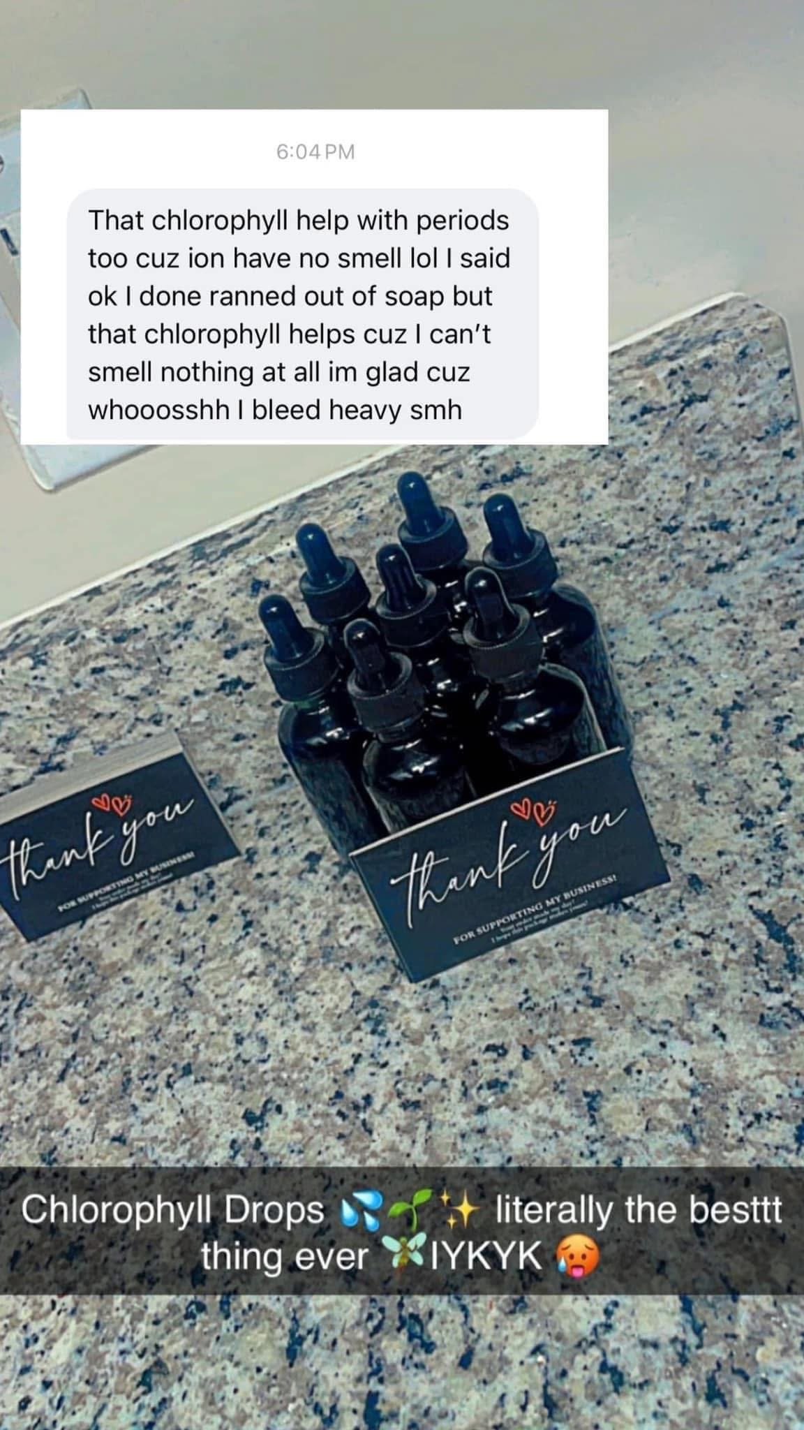 Chlorophyll drops π¦π±