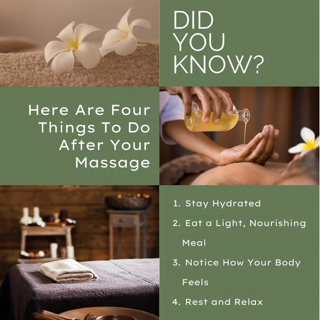 Here are 4 essential steps to support recovery and maximize the benefits. #MassageTherapy #PostMassageCare #WellnessRoutine #aquilawellness