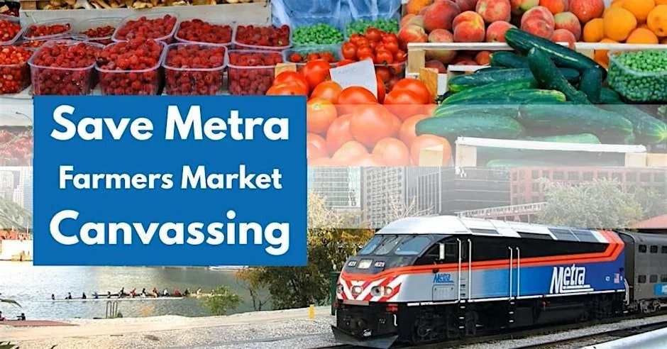 Save Metra Canvassing | Wheaton Farmers Market