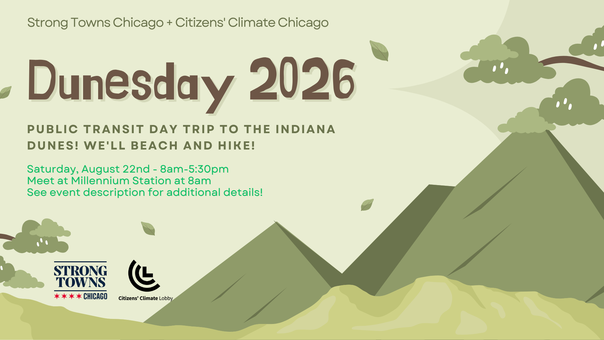 Dunesday 2026 | Strong Towns Chicago + CCL Chicago
