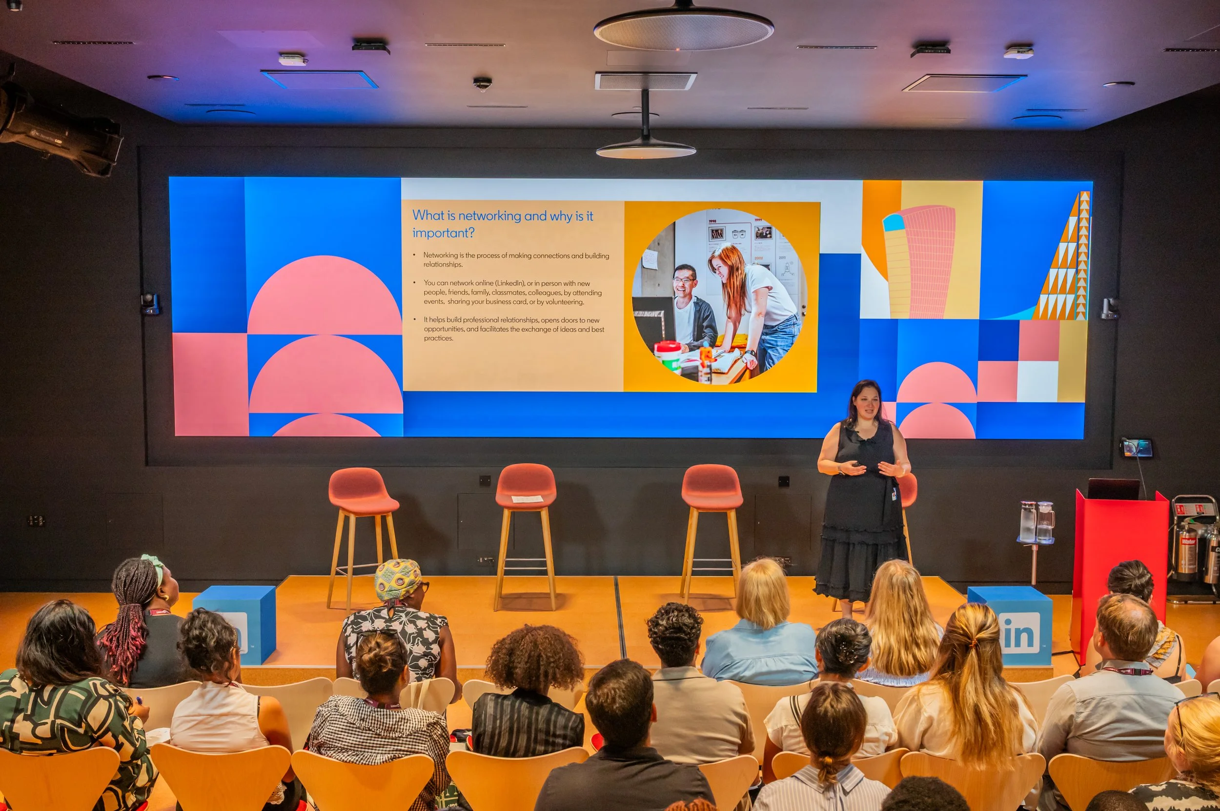 LinkedIn Community LearnIn: Networking 20 June 2025, London, LinkedIn Experience Centre. I held a session about strategic and practical tips on networking to help strengthen LinkedIn presence and grow meaningful relationships.