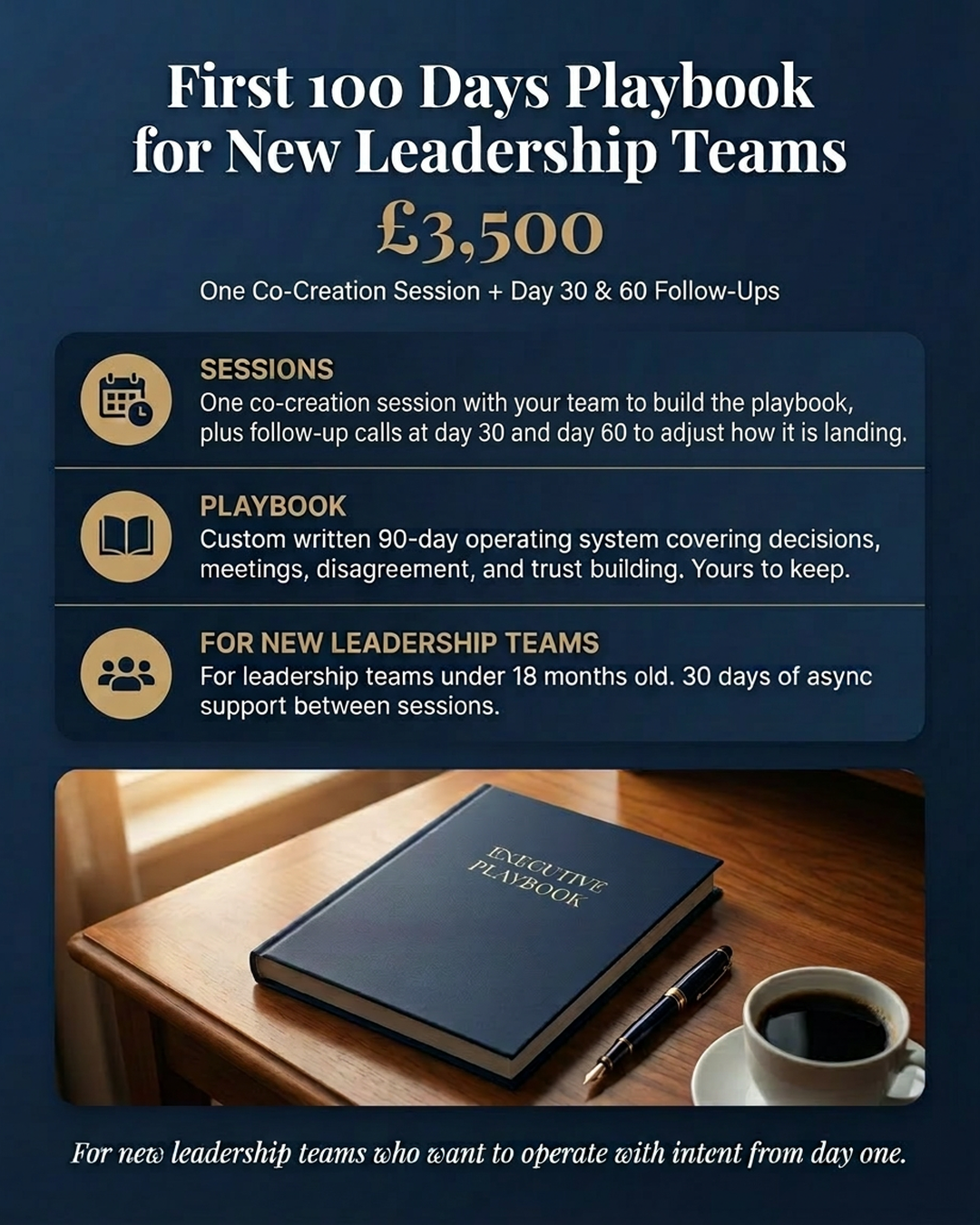 First 100 Days Playbook for New Leadership Teams
