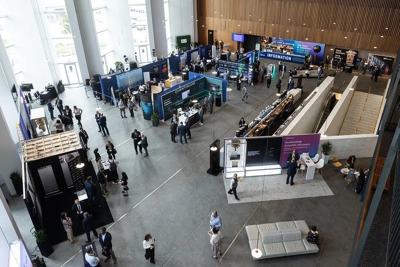 The exhibit floor at Quantum World Congress 2025.