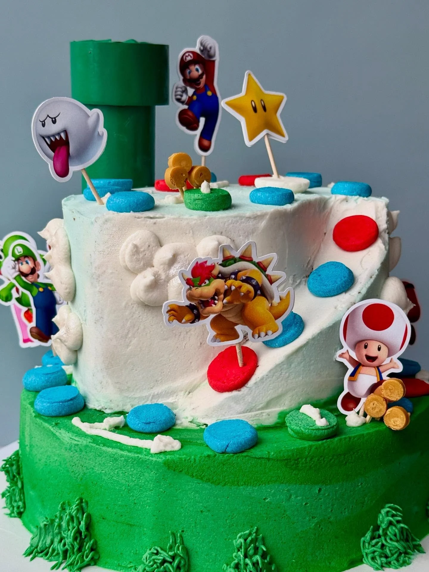 A Mario Party cake for @cathlinm&rsquo;s birthday - that you can actually play! 😊 #glutenfree #dairyfree