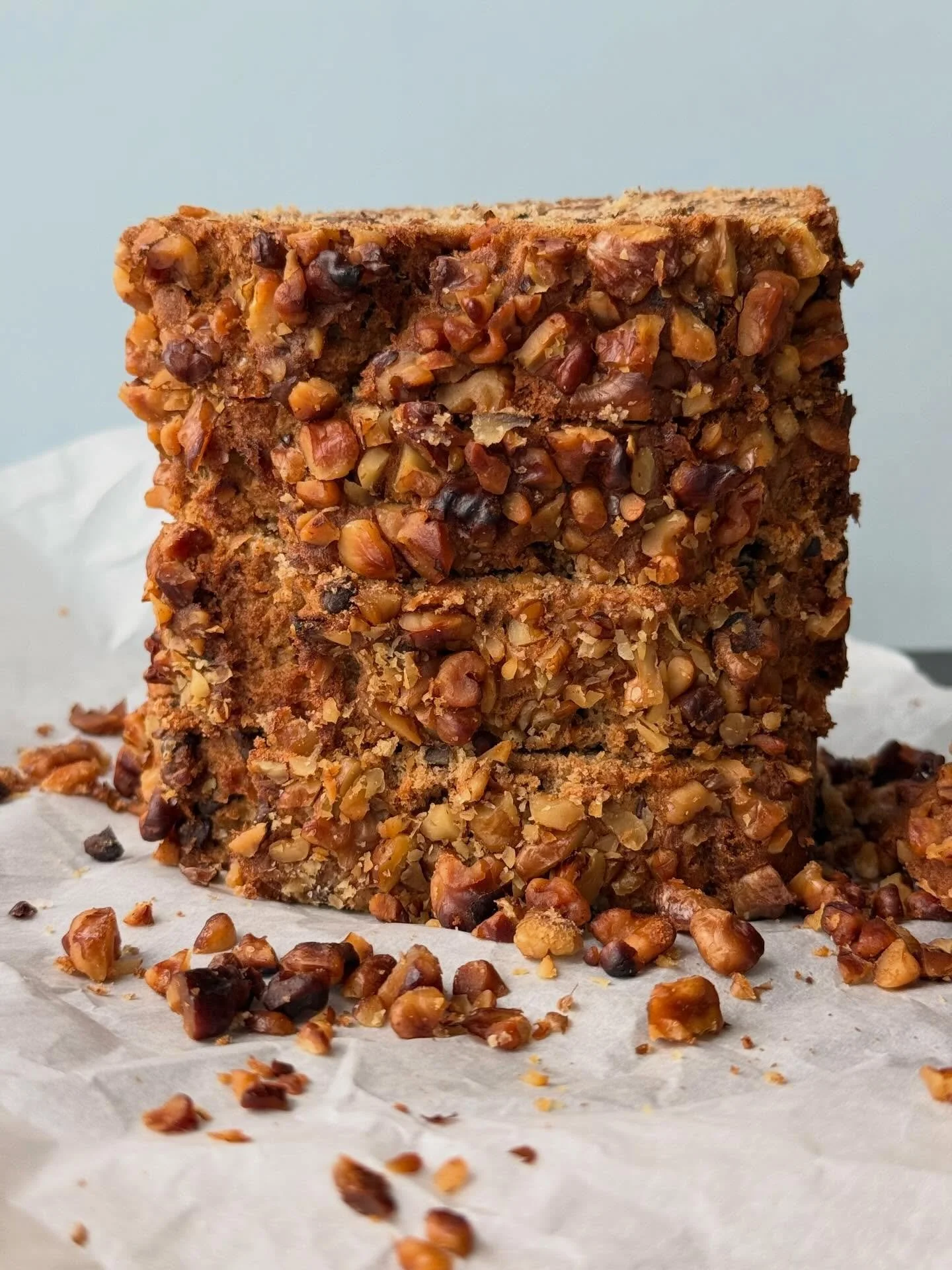 Snow days call for banana bread&hellip; I like mine with lots and lots of walnuts ☺️ #glutenfree #dairyfree