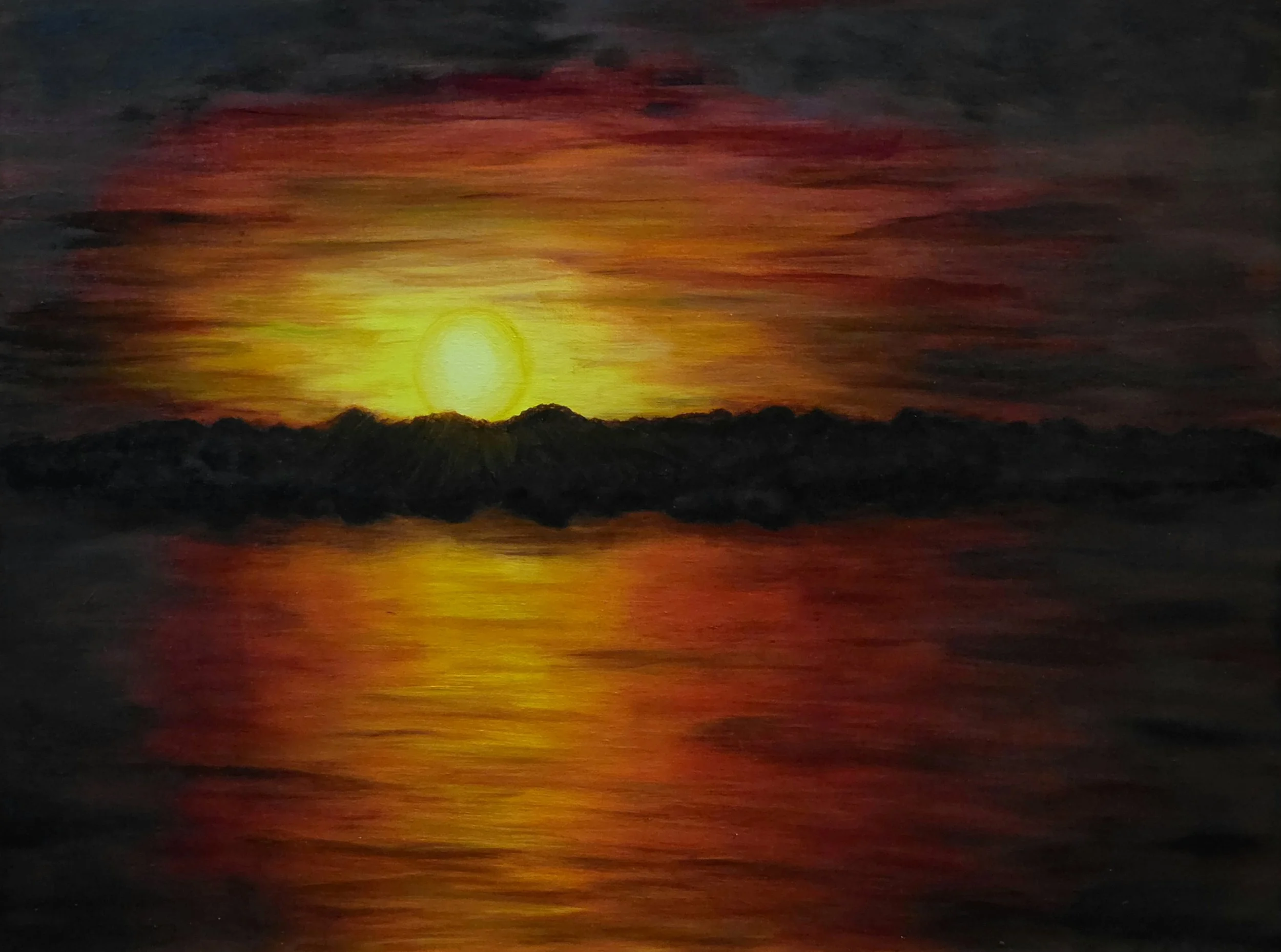 Bayou Sunset 4 | 24 x 18 inches | Oil on Canvas