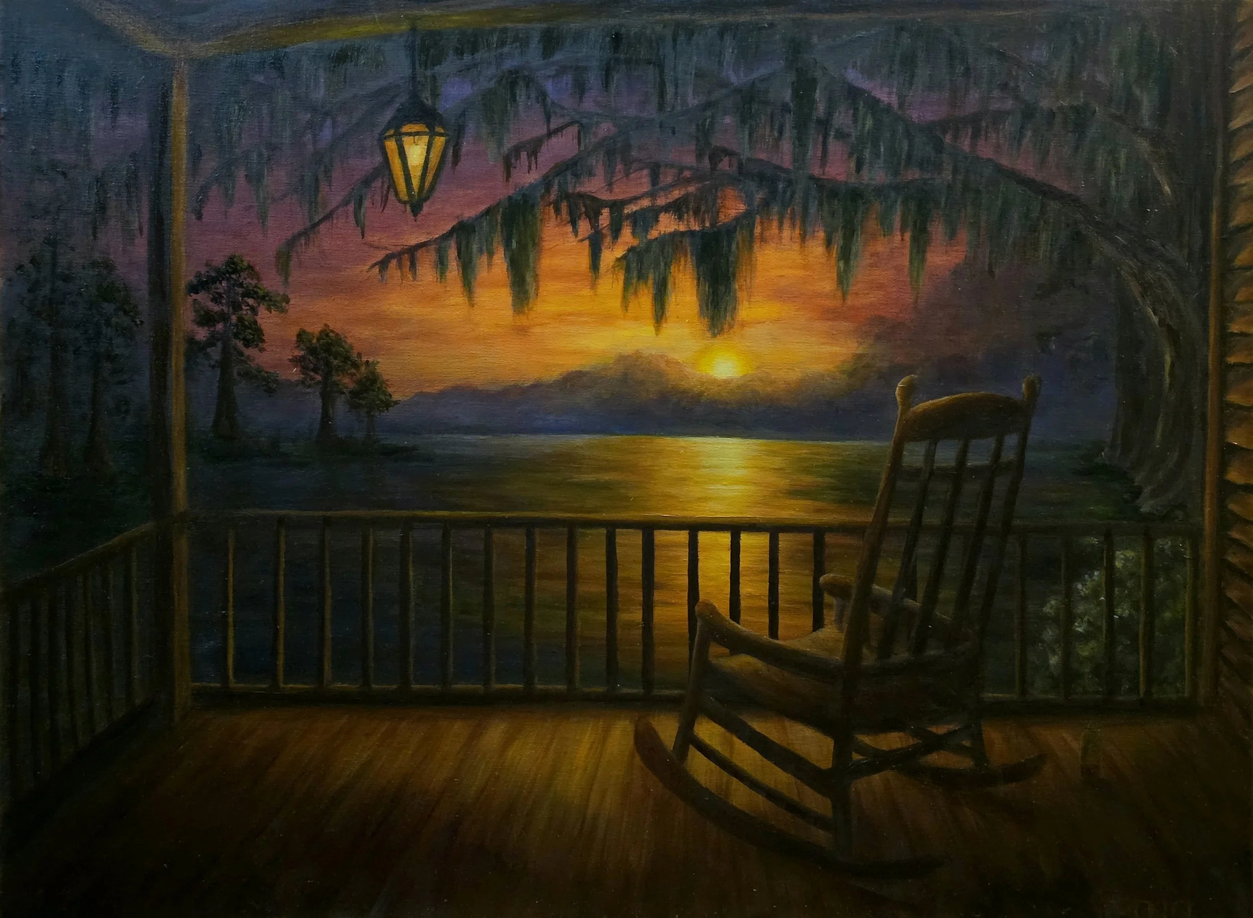 Country Porch | 24 x 18 inches | Oil on Linen Canvas