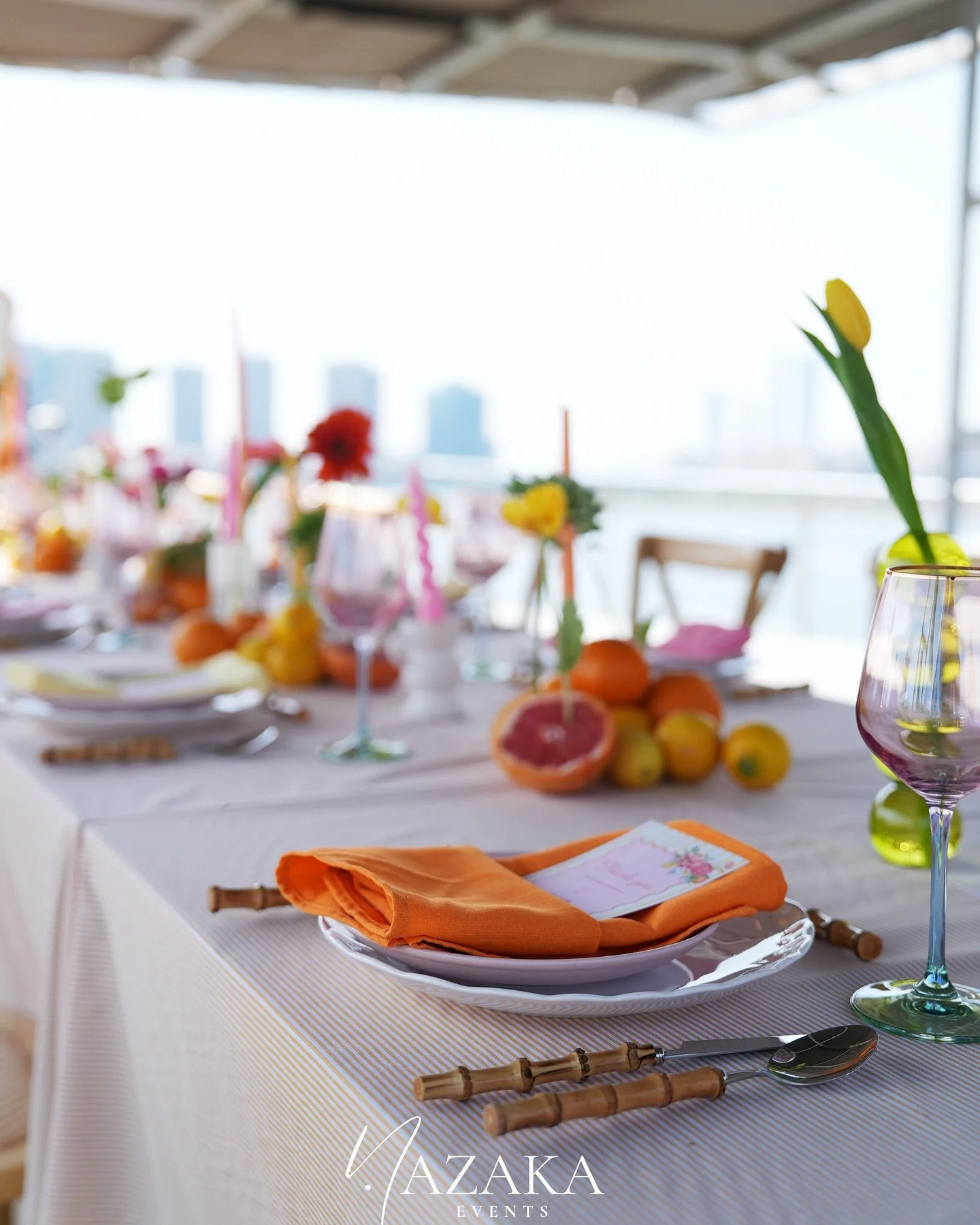 Orange blooms and yacht breezes 🍊