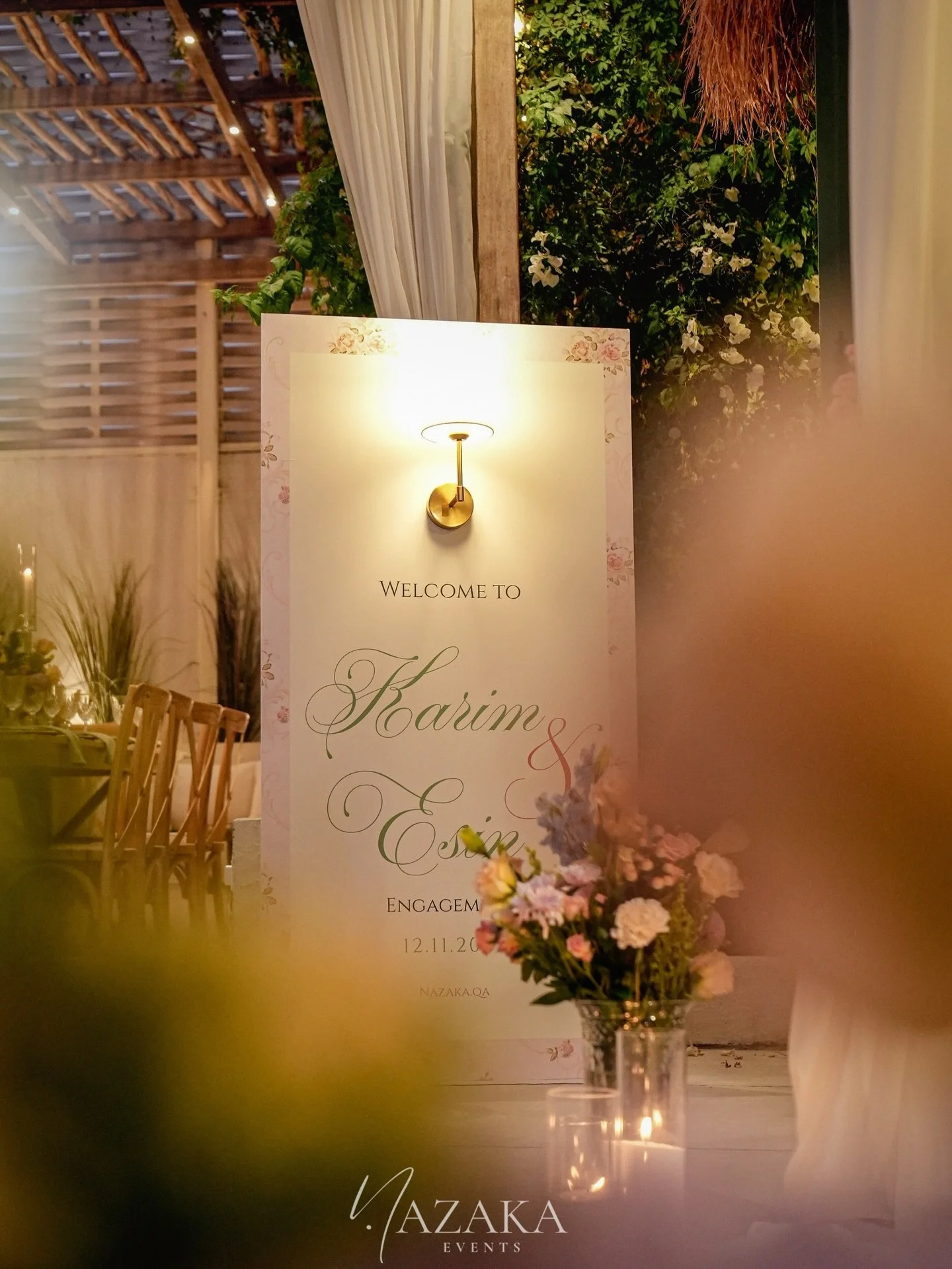 Starting a new chapter&hellip; Karim and Esin Love story 🤍

#engagement #setup #qatar #doha