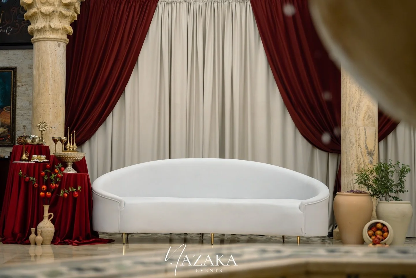 A seat made for glowing smiles and unforgettable moments..

Mariam&rsquo;s Henna night ✨

#qatar #eventplanner #