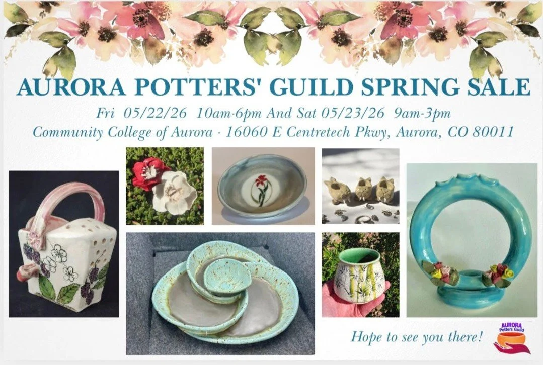 Tomorrow! Come visit us and peruse the many artists we have with us this time, pick up some pottery for yourself or a loved one. 10-6 tomorrow.

We look forward to seeing you!