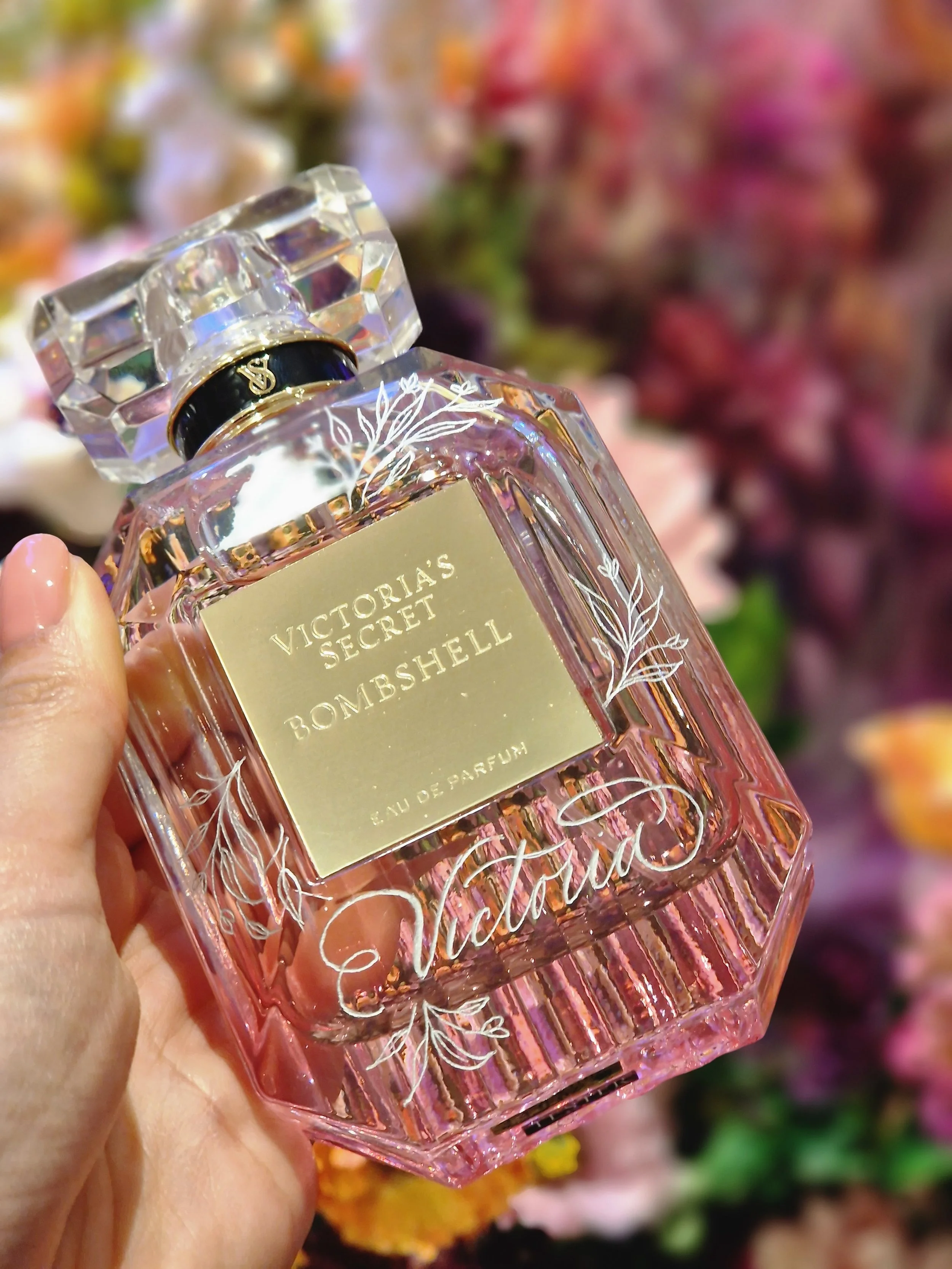Perfume engraving for Victoria's Secret Oxford Street in London