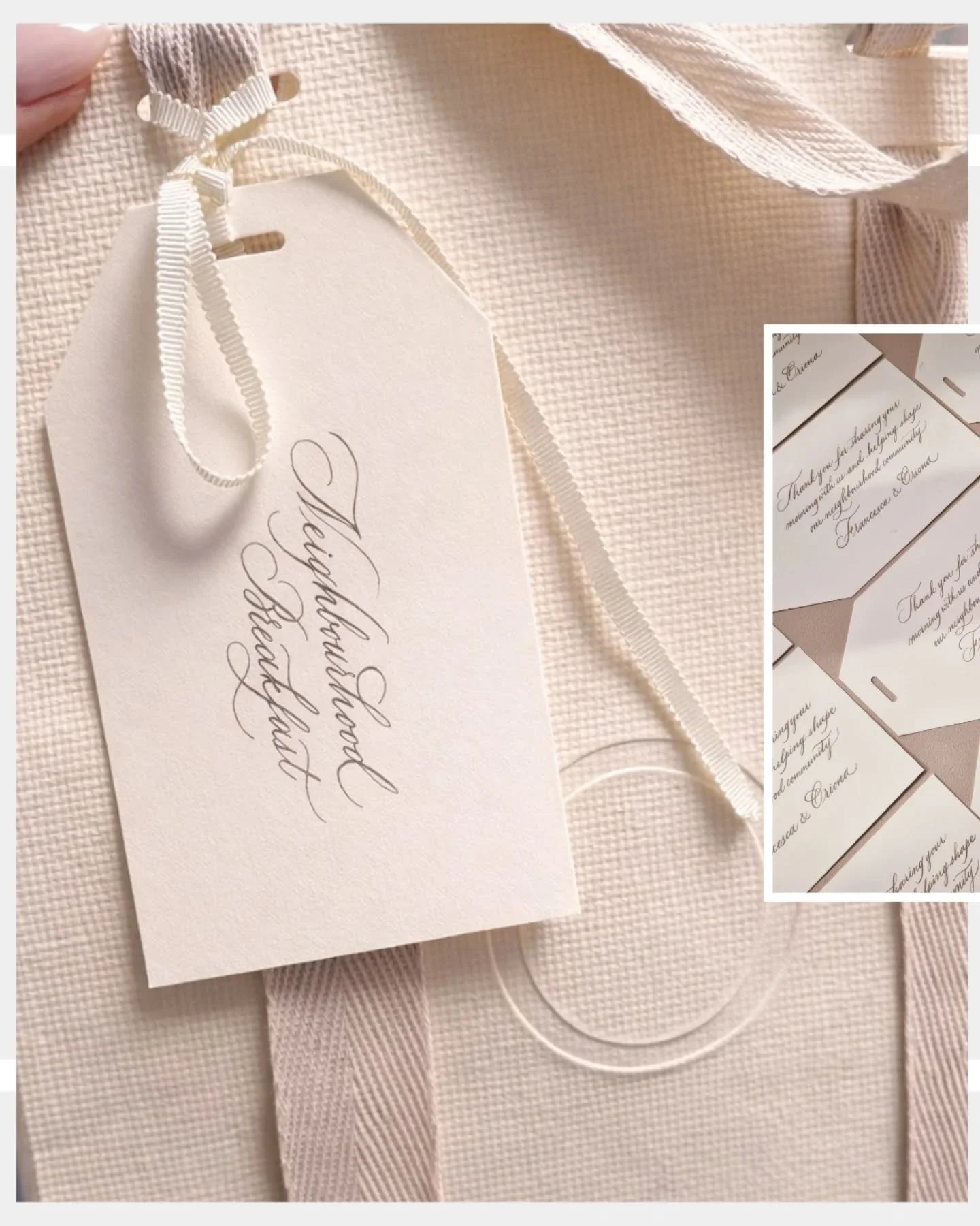Delicate details like this 🤍 I love it when clients really appreciate the difference that handwritten stationery can make.

With @fivestudio.co.uk, thank you Franci!

#copperplatecalligraphy #londoncalligrapher #ukcalligraphy #eventstyling #eventdes