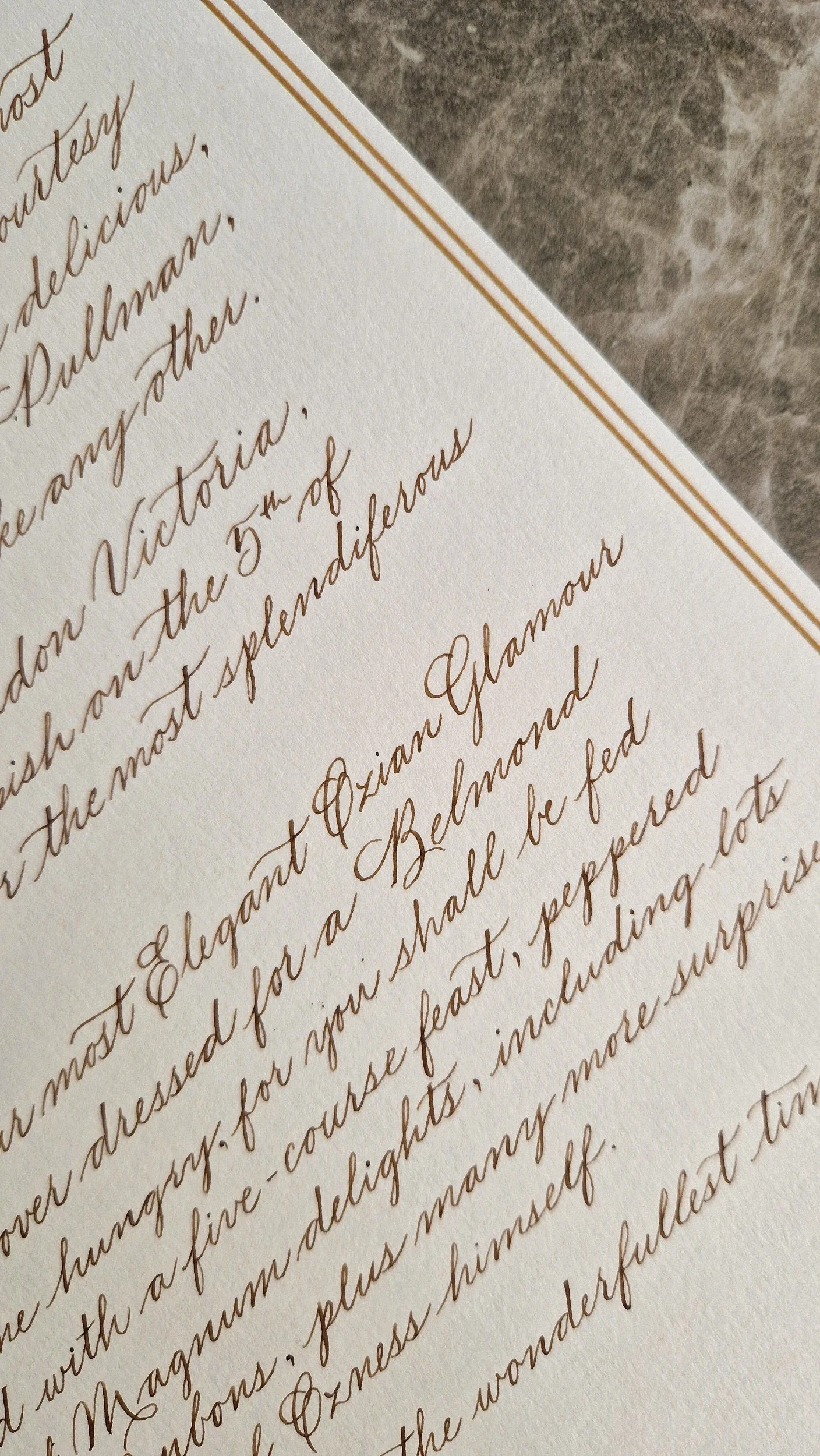 A handwritten letter written in a traditional Spencerian style script with a pointed pen and ink.
