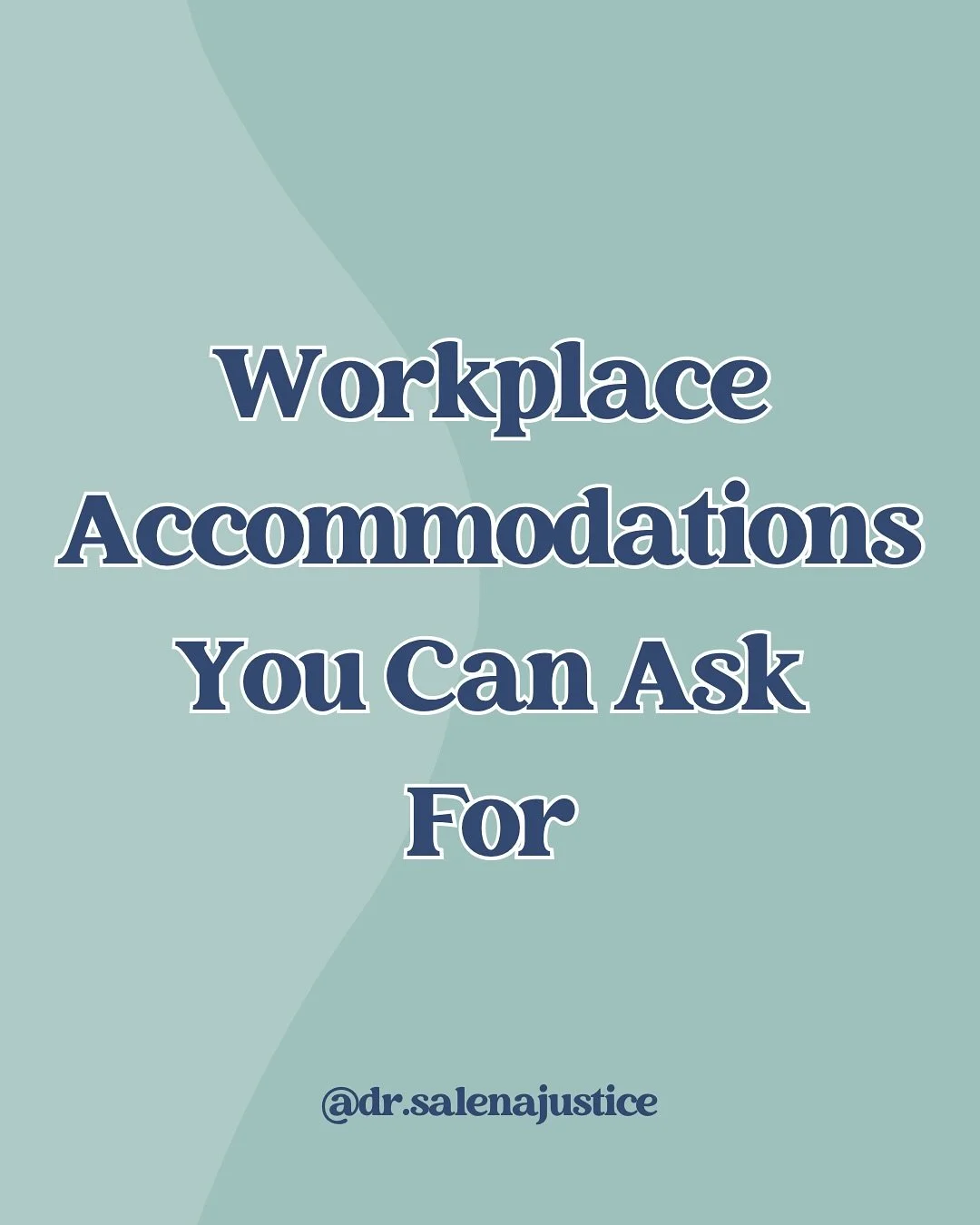 If you&rsquo;re struggling with sensory overwhelm, executive dysfunction, or communication challenges, workplace accommodations can help!

Here are a few you can ask for:
➡️ Flexible work schedules
➡️ Noise-canceling headphones or a quiet space
➡️ Wr