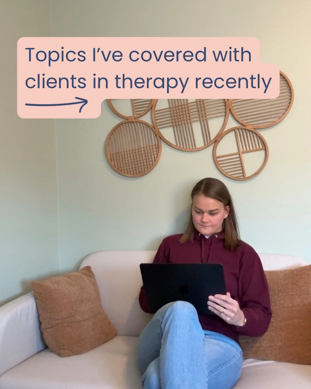 Therapy isn&rsquo;t just &ldquo;tell me how you feel.&rdquo;

It&rsquo;s this 👇🏼
☀️ Building a morning routine that actually lowers stress (not a 5am miracle routine&hellip; a realistic one) 🗣️ Scripting a hard conversation with a coworker word-fo