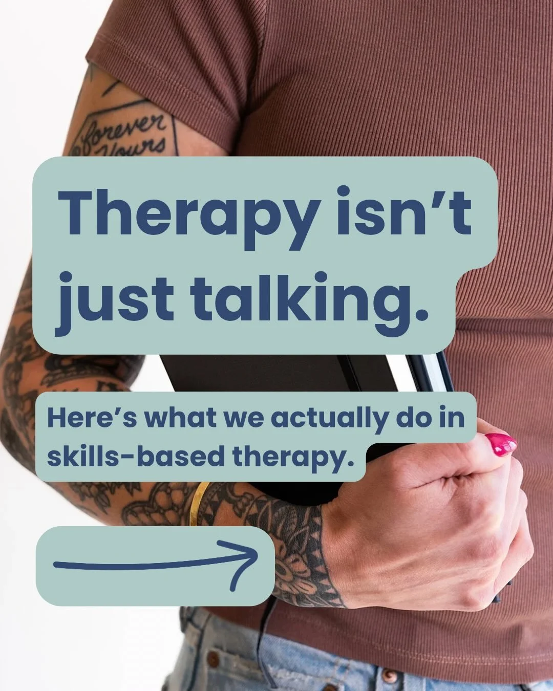 A lot of people think therapy is just talking about feelings 💬
And yes, insight matters. But many autistic folks already have that, and are looking for something more practical.

🧠 Skills-based therapy is about understanding how your brain works an