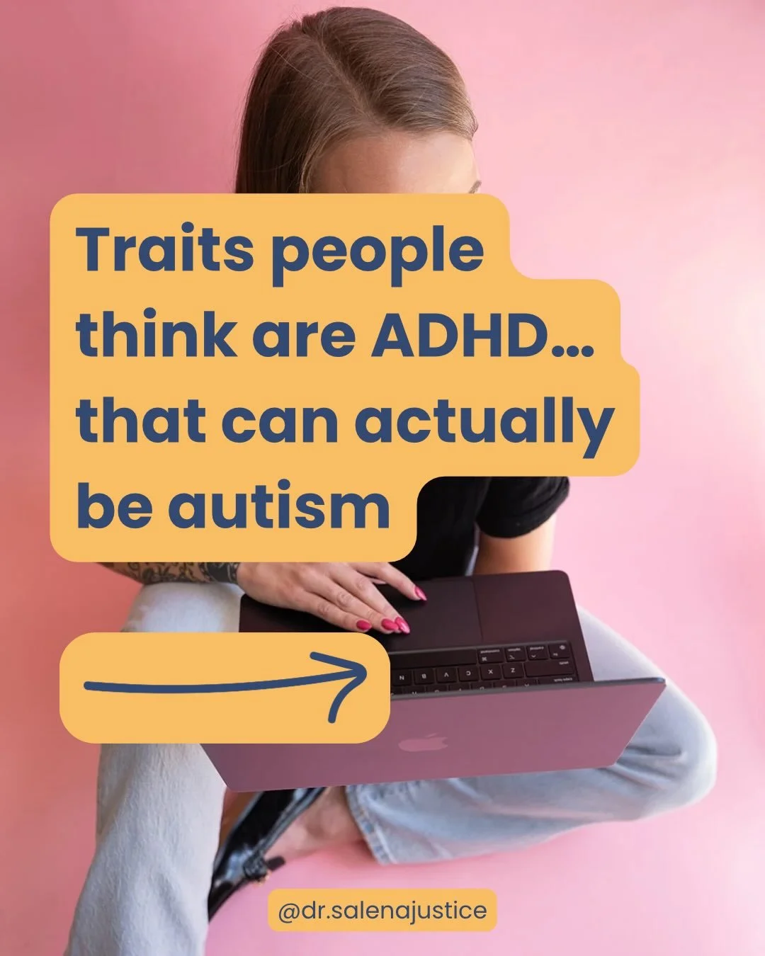 A lot of high masking autistic adults are first told they have ADHD. 📋

And sometimes&hellip; that&rsquo;s true. 

BUT sometimes the reason behind the behavior is actually autism. 🧠

The behavior can look similar on the outside, but the underlying 