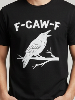 F-CAW-F T-Shirt with Raven